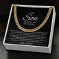 To My Son Cuban Necklace | Birthday Gift | Graduation Gift | Gift From dad