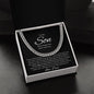To My Son Cuban Necklace | Birthday Gift | Graduation Gift | Gift From dad