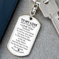 To My Love Keychain Gift For Husband | Wife | Anniversary | Valentines Day | Lover Gifts