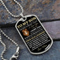 To My Son | Never Forget That I Love You | Love Mom | Dog Tag