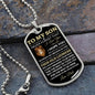 Son | Never Forget | Love Dad | Dog Tag