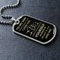 To My Son Dog Tag | Never Forget That I Love You