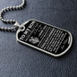To My Son | Believe In Yourself | Love Mom | Dog Tag