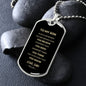 To My Son Dog Tag | Always Remember How Much I Love You