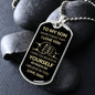 To My Son Dog Tag | Never Forget That I Love You