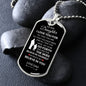 To My Daughter Dog Tag | I Love You For All That You Are