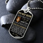 To My Son | Never Forget That I Love You | Love Mom | Dog Tag