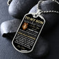 Son | Never Forget | Love Dad | Dog Tag