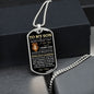 To My Son | Never Forget That I Love You | Love Mom | Dog Tag