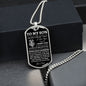 To My Son | Believe In Yourself | Dog Tag