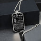 To My Son | Believe In Yourself | Love Mom | Dog Tag