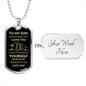 To My Son Dog Tag | Never Forget That I Love You