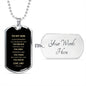 To My Son Dog Tag | Always Remember How Much I Love You