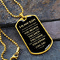 To My Son Dog Tag | Always Remember You Are Braver Than You Think