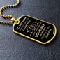 To My Son Dog Tag | Never Forget That I Love You