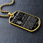 To My Son | Believe In Yourself | Love Mom | Dog Tag