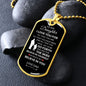 To My Daughter Dog Tag | I Love You For All That You Are