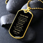 To My Son Dog Tag | Always Remember How Much I Love You