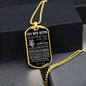 To My Son | Believe In Yourself | Dog Tag