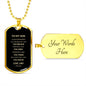 To My Son Dog Tag | Always Remember How Much I Love You