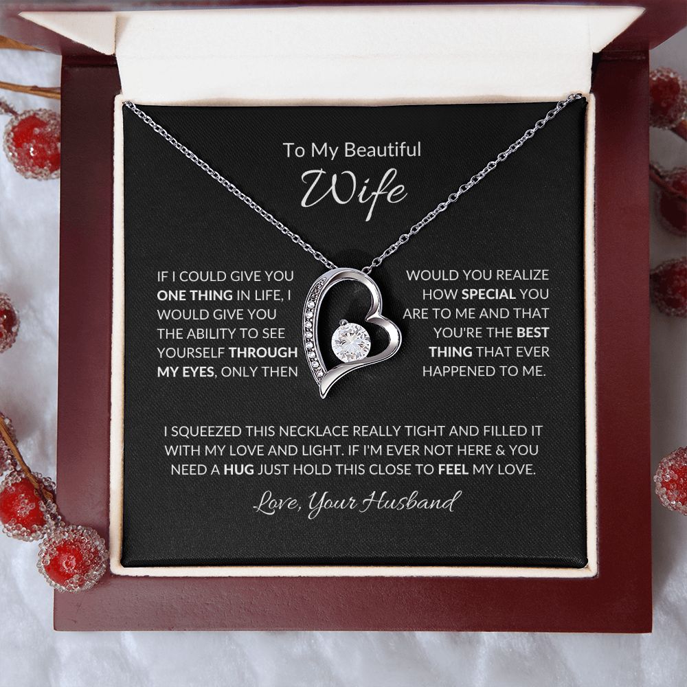 To My Beautiful Wife | Your Last Everything | Forever Love Necklace