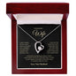 To My Beautiful Wife Necklace | Valentines Gift | Birthday Gift | Anniversary Gift | Wife Necklace