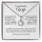 To My Beautiful Wife | My Best Everything | Eternal Hope Necklace