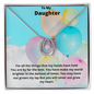 To My Daughter Lucky In Love Necklace