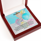 To My Daughter Lucky In Love Necklace