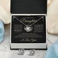 To My Beautiful Daughter Necklace, Gift From Dad, Mom, Daughter Birthday Gift