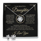 To My Beautiful Daughter Necklace, Gift From Dad, Mom, Daughter Birthday Gift