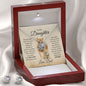 To My Daughter | Never Forget | Love Knot Necklace