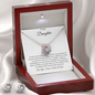 To My Daughter Love Knot Necklace