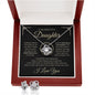 To My Beautiful Daughter Necklace, Gift From Dad, Mom, Daughter Birthday Gift