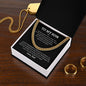 To My Son | Cuban link Chain | Love Dad