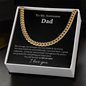 To My Awesome Dad Cuban Necklace