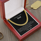 To My Awesome Dad Cuban Necklace