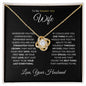 Wife | My Last Everything | Love Knot Necklace