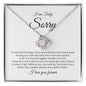 I am Sorry Necklace for Her | Forgiveness Gift |