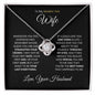 Wife | My Last Everything | Love Knot Necklace