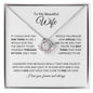 To My Beautiful Wife | Your Last Everything | Love Knot Necklace
