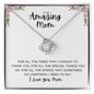 My Amazing Mom | Mother"s Day Gift | Love Knot Necklace
