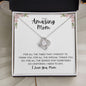 My Amazing Mom | Mother"s Day Gift | Love Knot Necklace