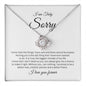 I am Sorry Necklace for Her | Forgiveness Gift |