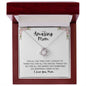 My Amazing Mom | Mother"s Day Gift | Love Knot Necklace