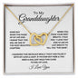 My Granddaughter | Daughter Gift | Interlocking Hearts Necklace