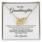 Granddaughter Necklace | Gift For Granddaughter | Interlocking Hearts