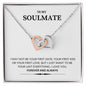 To My Soulmate | wife Necklace | Gift for Fiancee | Girlfriend Gift