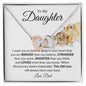 To My Daughter Necklace From Dad, You Are Braver Than You Believe