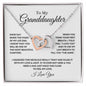 My Granddaughter | Daughter Gift | Interlocking Hearts Necklace